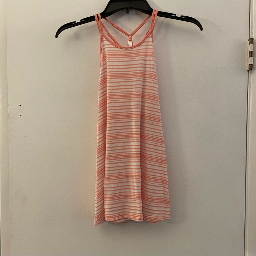 Pink Striped Tank Top